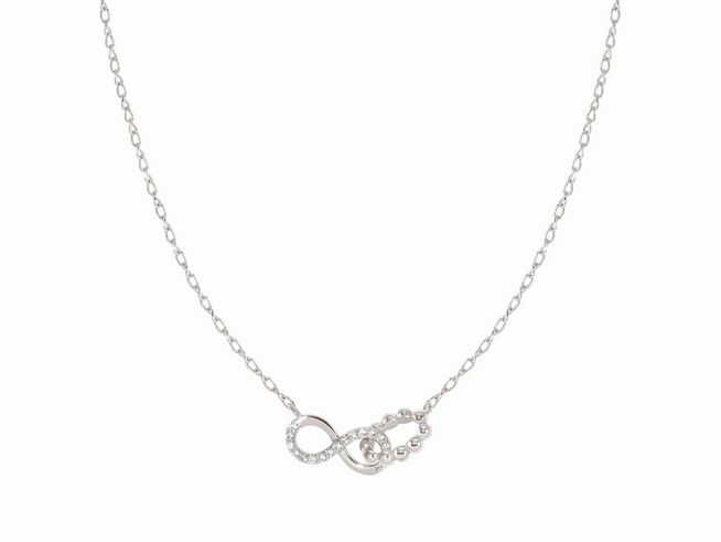 Nomination 240504 06 LoveCloud - Kette - Infinity - Sterling Silber rhodiniert - 40-46 cm