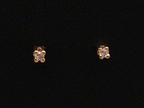 Ohrringe Diamant 0,02 ct. W/P1 - ELEGANT Gold