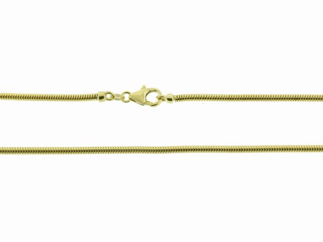 Kette Schlangenkette - Gold 585 - 46 cm - edel