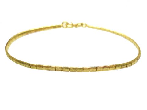 Armband Gold 333 Länge 16 cm x 2,2 mm gedrehtes Singapurarmband 16 cm Gold 333