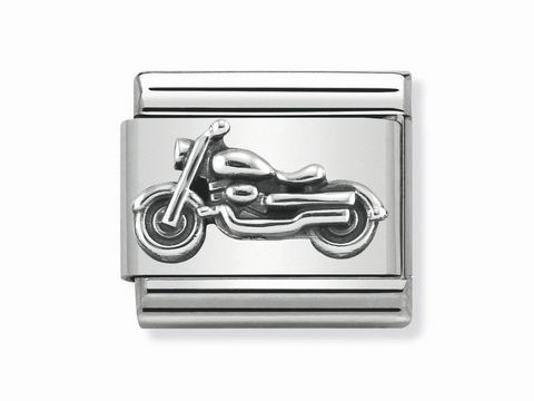 Nomination - 330101 32 - Classic - Vintage Motorrad - oxidierte Silber