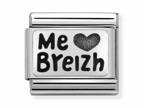 Nomination 330108 04 - Classic - Me love Breizh - Meine Liebe Bretagne - Silver Shine