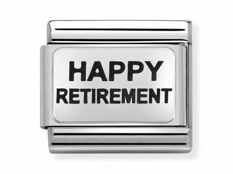 Nomination 330109 03 Happy Retirement SilverShine Classic glcklichen Ruhestand