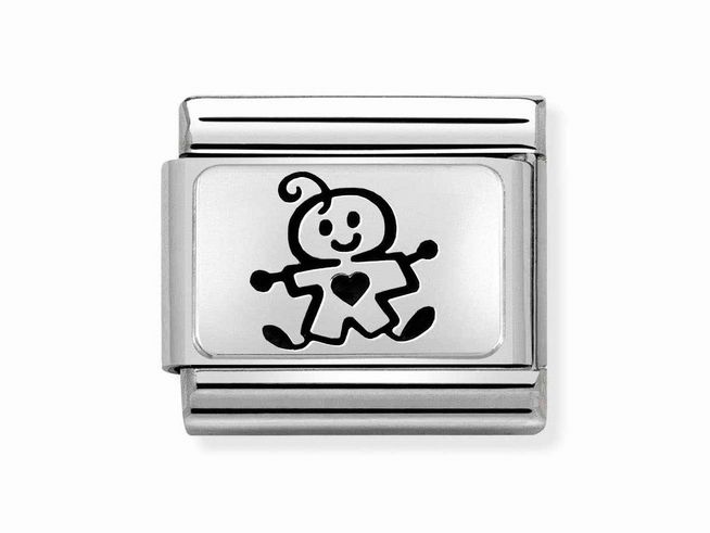 Nomination Classic Sterling Silver oxid. - 330109 50 - Baby boy