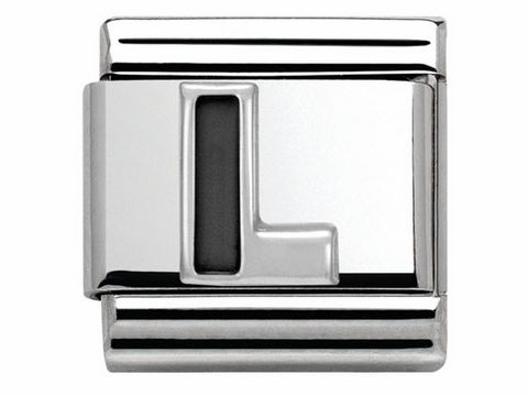 Nomination Classic SilverShine - 330201 12 - L - BUCHSTABEN - Emaille