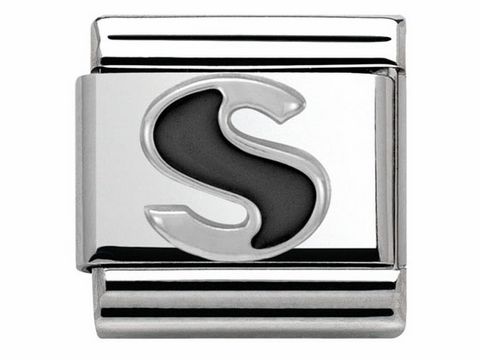 Nomination Classic SilverShine - 330201 19 - S - BUCHSTABEN - Emaille