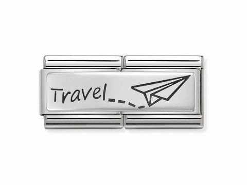 Nomination - 330710 09 - Travel - mit Gravur - SilverShine Classic