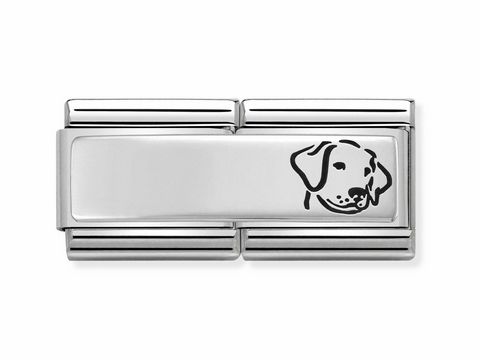 NOMINATION 330710 16 - DOUBLE Classic Silver Shine Hund