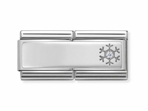 NOMINATION 330730 04 - DOUBLE Classic Silver Shine Schneeflocke