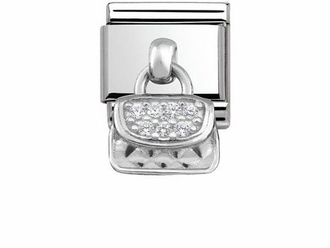 Nomination 331800 08 Classic CHARMS Edelstahl + Silber - Tasche