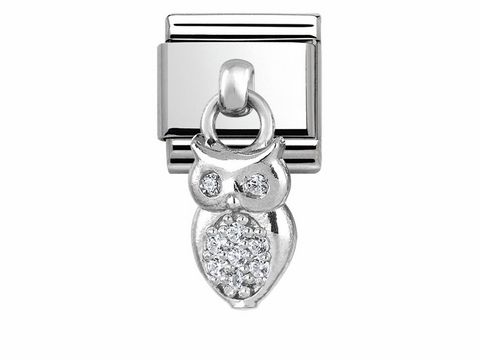 Nomination - 331800 12 - Classic Charms - Eule - Silber + Zirkonia - CHARMS