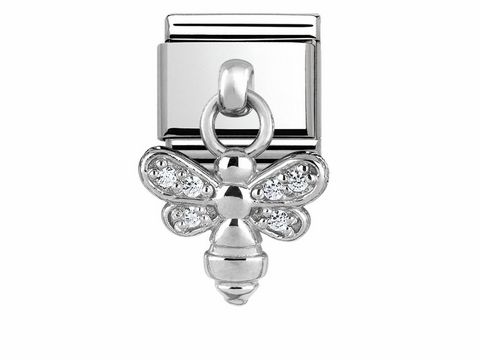 Nomination - 331800 15 - Classic Charms - Biene - Silber + Zirkonia - CHARMS