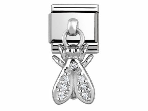 Nomination - 331800 21 - Classic Charms - Fliege - Silber + Zirkonia - CHARMS