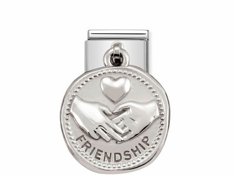 NOMINATION 331804 04 - CLASSIC Silver Shine Wishes - Hnde FRIENDSHIP