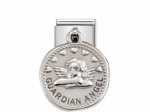NOMINATION 331804 21 - CLASSIC Silver Shine Wishes - Engel GUARDIAN ANGEL