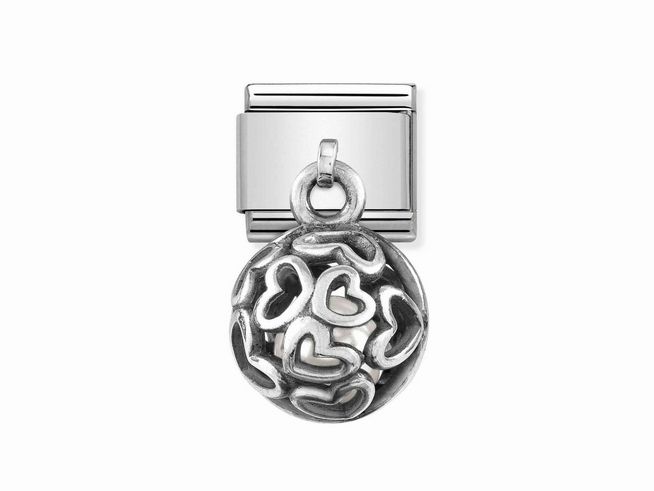 Nomination Classic Sterling Silber - 331810 01 - Kugel - Perle wei