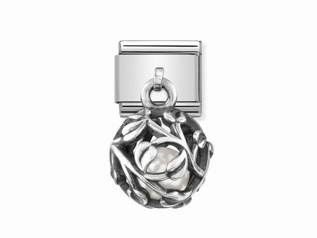 Nomination Classic Sterling Silber - 331810 05 - Kugel - Perle wei
