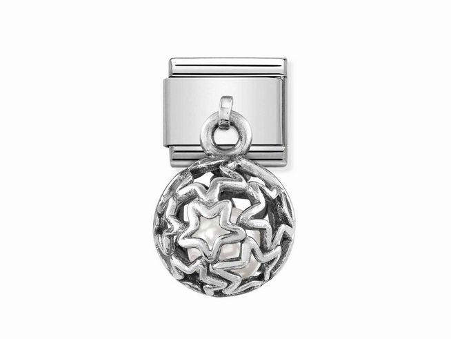 Nomination Classic Sterling Silber - 331810 07 - Kugel - Perle wei