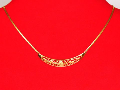 Collier Goldkette 585 Mittelteil -Arche Noah - 43 cm