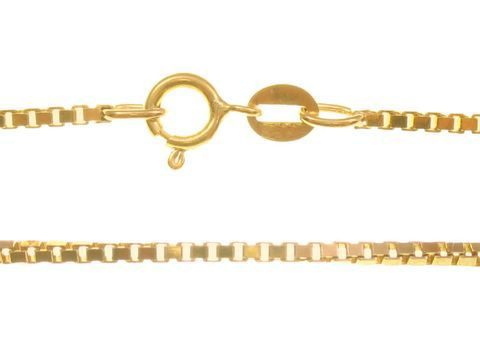 Veneziakette Rosegold Goldkette 60 cm - 1,5 mm