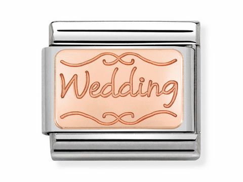 Nomination - 430101 40 - Wedding -Hochzeit- - Platte - Rosgold Classic