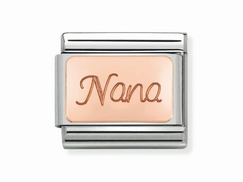 Nomination - 430108 01 - Classic - Nana - Schriftzug - Rosgold