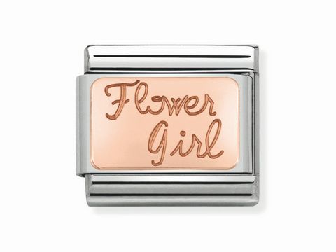 Nomination - 430108 05 - Classic - Flower Girl - Schriftzug - Rosgold