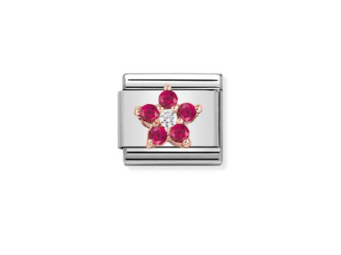 NOMINATION Classic - Rosgold  430317 01 - Blume rot wei