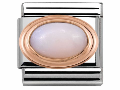 Nomination Classic - Rosgold - 430501 22 - Naturstein - OPAL ROSA