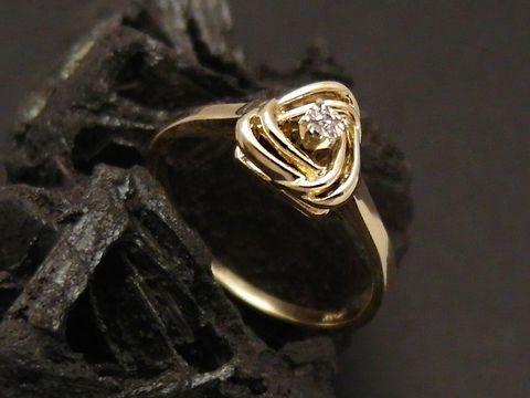 Goldring - charmant - Gold 333 - Diamant - Gr. 55