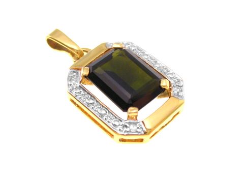 Diamanten - Gold Anhnger - Gold 585 - BICOLOR