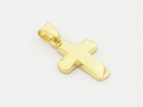 Kreuz klein glnzend - Anhnger Gold 333 GG