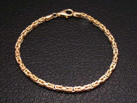 Gold Armband 19 cm - KNIGSKETTE - Gold 585