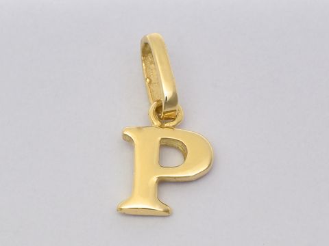 Gold Buchstaben Anhnger Buchstabe - P - Initialen - Gold 585