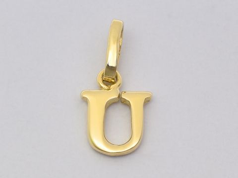 Gold Buchstaben Anhnger Buchstabe - U - Initialen - Gold 750