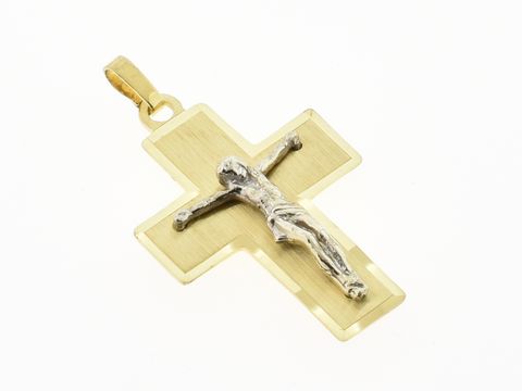 Gold Anhnger - Jesus Kreuz - 333 Gold - religis -
