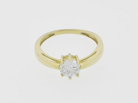 Ring Gold 333 - Gr. 60 - elegant - Zirkonia