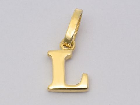 Gold Buchstaben Anhnger Buchstabe  - L - Initialen