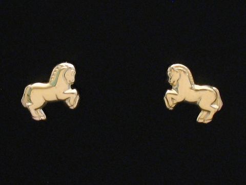 Ohrringe Pferdchen - Pony - Gold