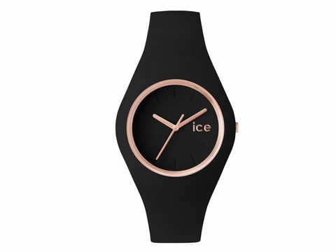 Ice-Watch - ICE.GL.BRG.U.S.14 - ICE glam -black rose-gold unisex - 000980