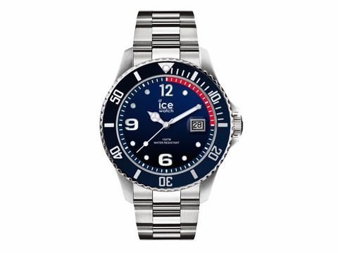 Ice-Watch - ICE steel - Marine silver - Large - 015775 - Blau