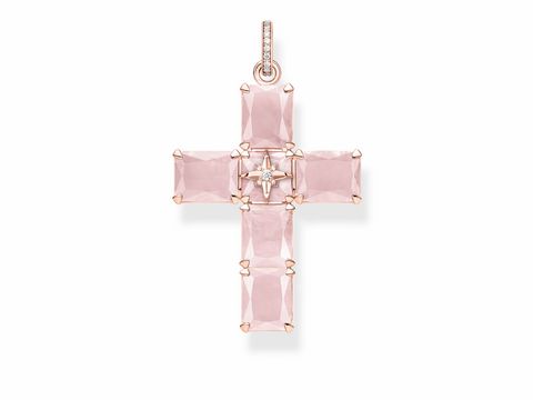 Thomas Sabo PE880-417-9 Anhnger - Silber Rosgold - pink - Kreuz