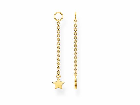 Thomas Sabo Charming Collection - EP005-413-39 - Stern - 1 Stck Ohrring Einhnger fr Charming - Silber - Gelbgold - Gelb