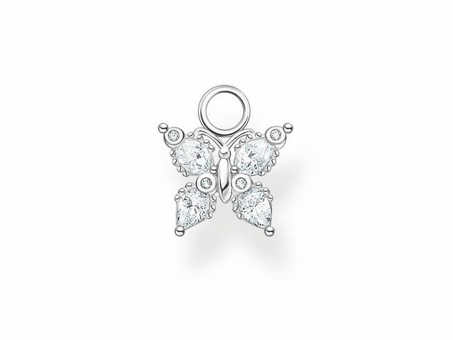Thomas Sabo Charming Schmetterling 1 Stck Ohrring Anhnger - EP014-051-14 - Sterling Silber + Zirkonia wei