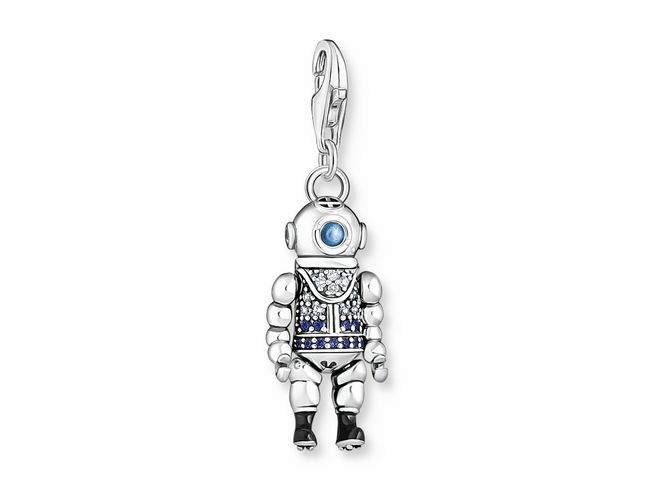 Thomas Sabo charm 1896-644-7 Taucher - Sterling Silber geschw. - synth. Spinell - Zirkonia