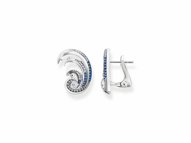 Thomas Sabo Ohrklemme H2225-644-1 Sterling Silber geschw. - synth. Spinell - Zirkonia