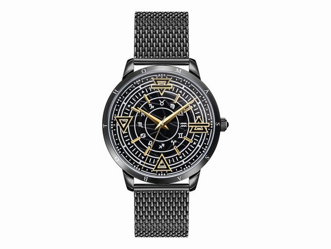 Thomas Sabo WA0389-202-203-42 MM - Uhr - schwarz - Armbanduhr - Feuer, Wasser, Luft und Erde