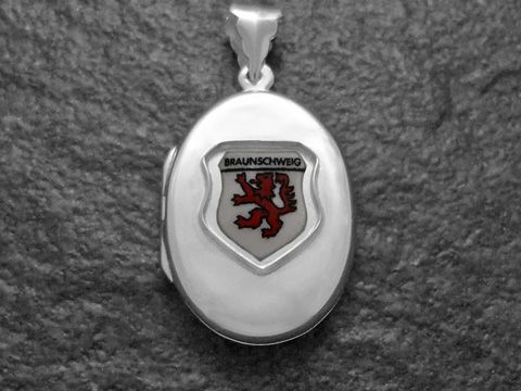 Braunschweig Stadtwappen - Deutschland Wappen - Silber Medaillon