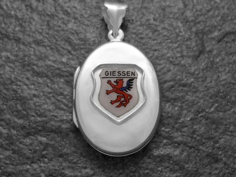 Giessen Stadtwappen - Deutschland Wappen - Silber Medaillon