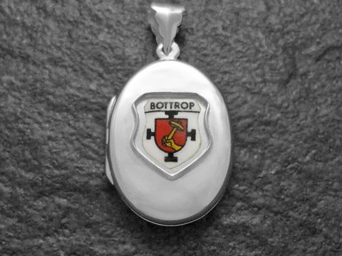 Bottrop Stadtwappen - Deutschland Wappen - Silber Medaillon